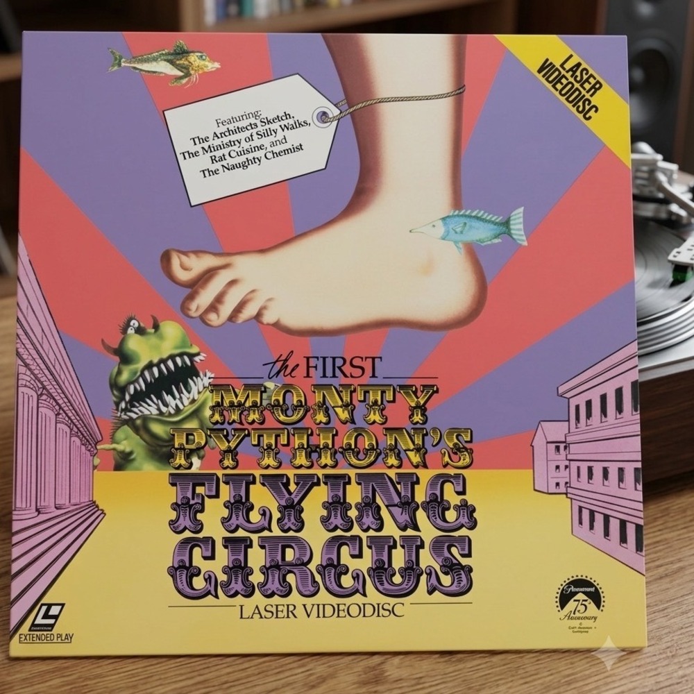 Monty Python's Flying Circus The First Laser Videodisc 1970 Vintage Paramount